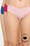 Zivame Hipster Low Rise Full Coverage Panty (Pack of 3) - Multicolor — thumbnail 1